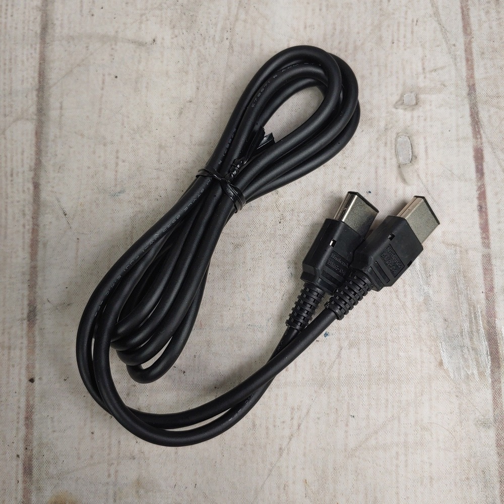 TESTED - Nintendo Game Boy Link Cable DMG-04 - Black - Original OEM Accessory